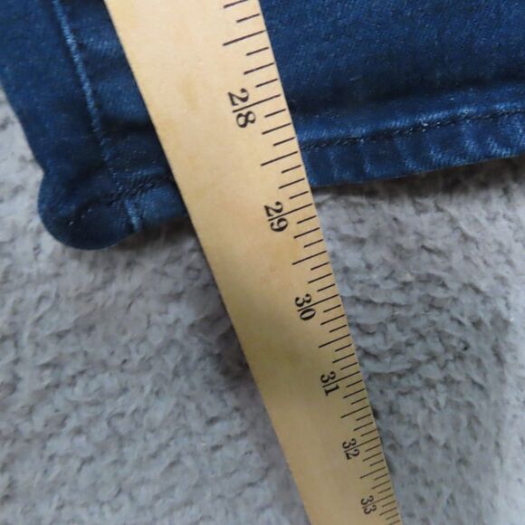 NYDJ Jeans Marilyn Straight Women 10P Petite Blue Rhinestone Lift Tuck Stretch - Picture 8 of 13